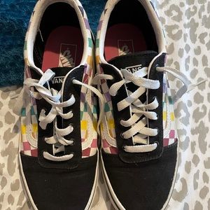 Vans off the wall multi colored sneakers